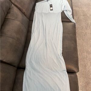 Fashion Nova Sky Blue Maxi Dress